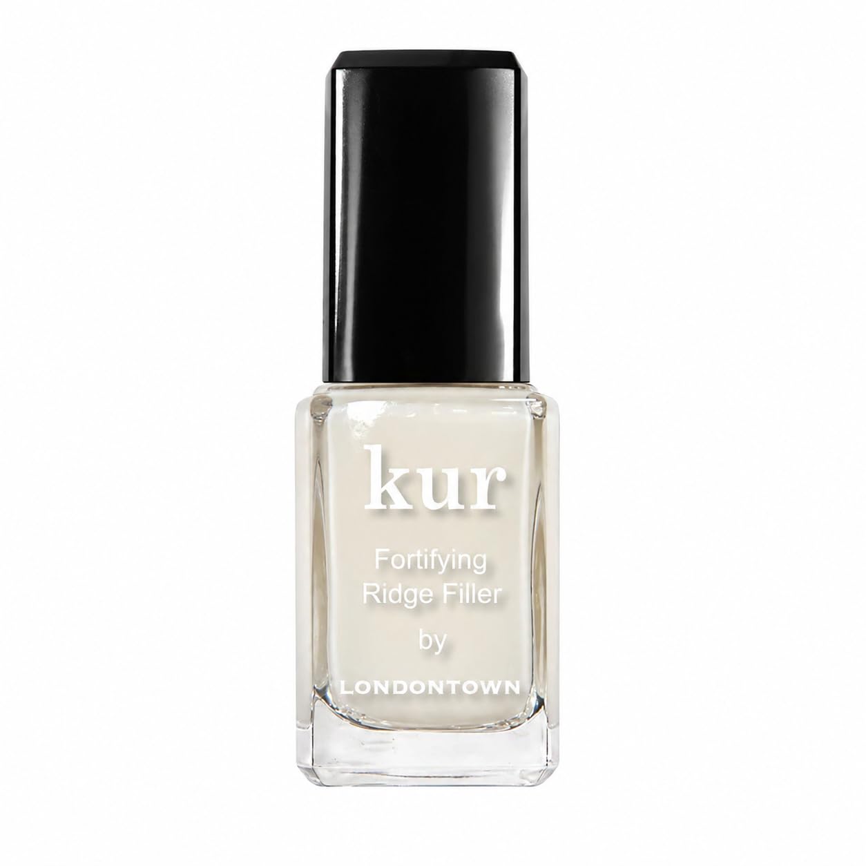 LONDONTOWN Kur Nail Ridge Filler - Smoother - Strengthener - Filler for Damaged Uneven Nails - Fortifying, Self Leveling Base, Vegan, Cruelty Free, Paraben Free, Clear, 0.4 fl oz