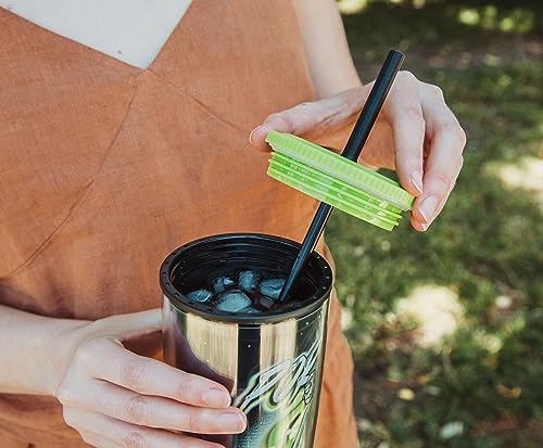 Rick and Morty Portal Boyz Travel Tumbler with Reusable Straw - 20 Oz
