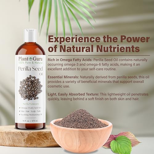 Perilla Seed Oil 8oz Cold Pressed Natural Skin & Hair Moisturizer