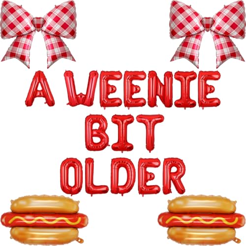 A Weenie Bit Older Balloon Banner Set for Hot Dog Birthday Party