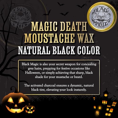 The Vintage Grooming Co. Black Mustache Wax - Extra Strong Hold, 1 oz