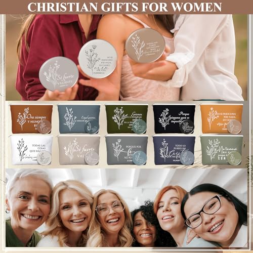 Kacctyen 10 Sets Boho Color Spanish Christian Gifts - Makeup Bags & Mirrors