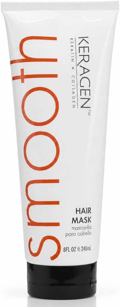 KERAGEN Hair Mask - Deep Repair & Conditioning Treatment for Stronger Hair | 8 Oz