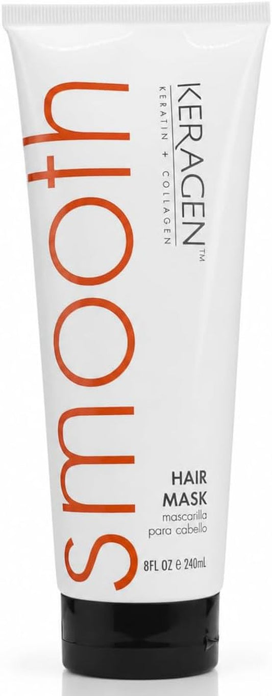 KERAGEN Hair Mask - Deep Repair & Conditioning Treatment for Stronger Hair | 8 Oz