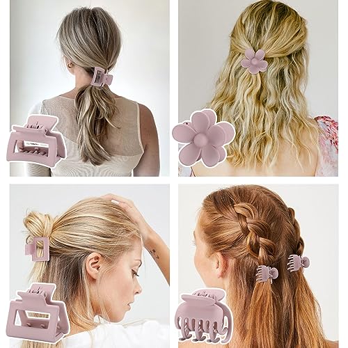 Interestse 16Pcs Macaroon Color Small Claw Hair Clips for Thin & Thick Hair