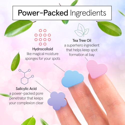 Grace & Stella 72 Pack Award-Winning Clear Pimple Patches with Mirror Case - Acne Spot Treatment
