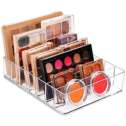 JessLab 7-Section Acrylic Makeup Organizer for Eyeshadow and Lipstick