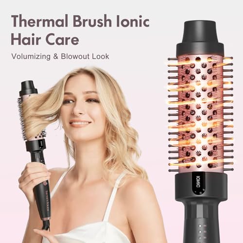 Tresses Touch 1.25 Inch Thermal Curling Brush - Ceramic Ionic Hot Styler