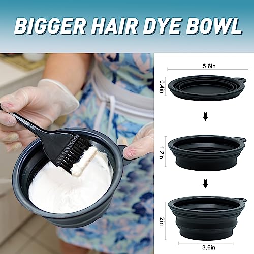 Xarchy Hair Bleach Kit - 10 Piece Dye Set with Brush, Bowl & Clips
