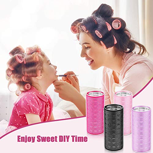 WILLBOND 8 Pcs Jumbo Aluminum Core Self-Grip Hair Rollers - 2 Inch