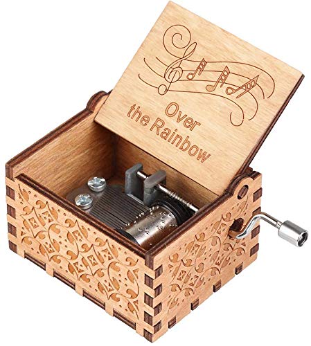 Muzero Over The Rainbow Hand Crank Music Box - Romantic Gift