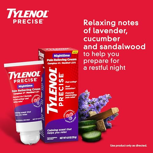 Tylenol Precise Nighttime Pain Relief Cream - 4 oz with Camphor & Menthol