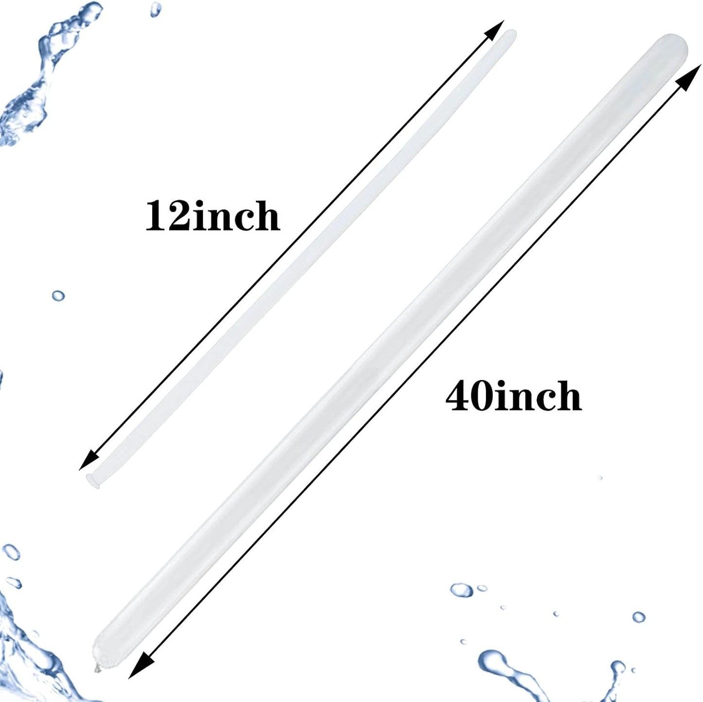 Clear 260 Balloons - Premium Long Skinny Latex Balloons for Animal Creations | 100 Pcs for Kids' Parties