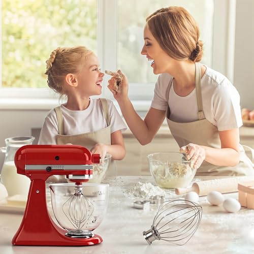 Stainless Steel Whisk Attachment for KitchenAid Mixer 4.5-5 Qt