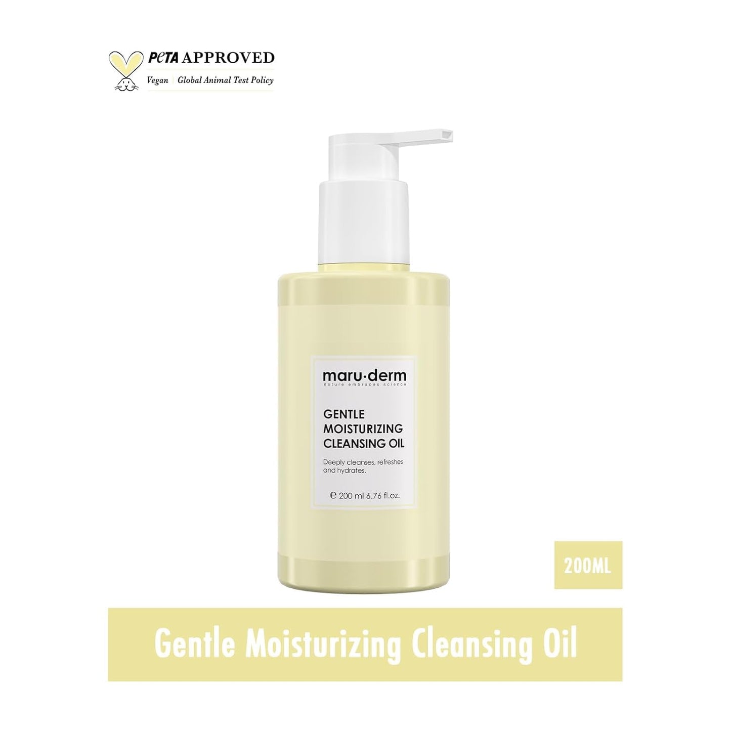 Gentle Cleansing Oil for Face & Body - Makeup Remover & Double Cleanser with Niacinamide & Panthenol - Removes Sunscreen, Sebum & Impurities, Hydrating Formula for Sensitive & Dry Skin – 200ml