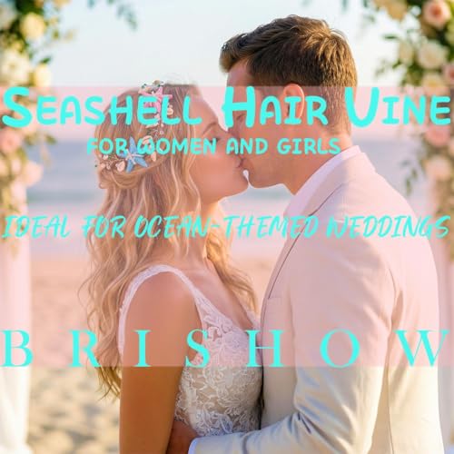 Brishow Mermaid Headband with Starfish & Seashells - Ocean Hair Vine