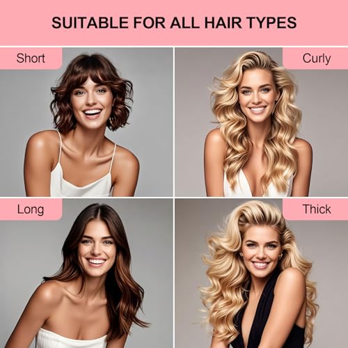 Togayu Pink Heatless Jumbo Velvet Hair Curlers Set for Overnight Styling