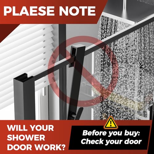 Heavy Duty Shower Door Hooks for Frameless Glass - 2 Pack