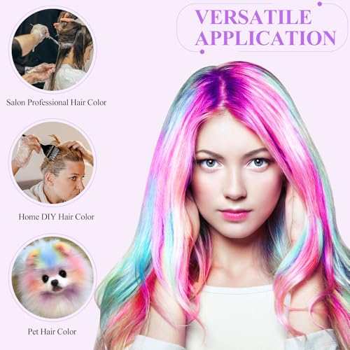 Vivinin 19PCS Hair Dye Kit with Brushes, Bowl, Clips & Gloves