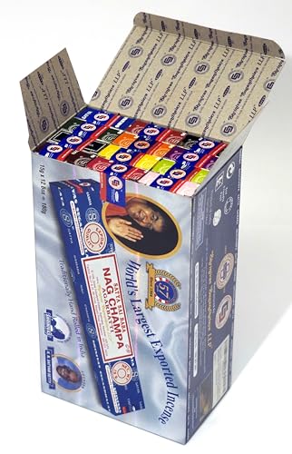 Satya Incense Variety Pack - 12 Scents, 15g Each
