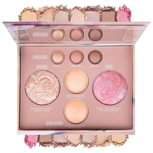Best of The Baked Makeup Palette,Highly Pigmented, Long-Wearing,7Colors Full Size Baked Palette Includes 1Bronzer, 1Blush, 2Highlighters and 3Eyeshadows,Travel-Friendly Baking Makeup,Gifts for Girls.