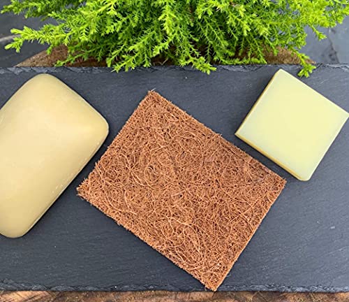 Marasol Coconut Fiber Soap Saver and Scrub Pad - 4-Pack