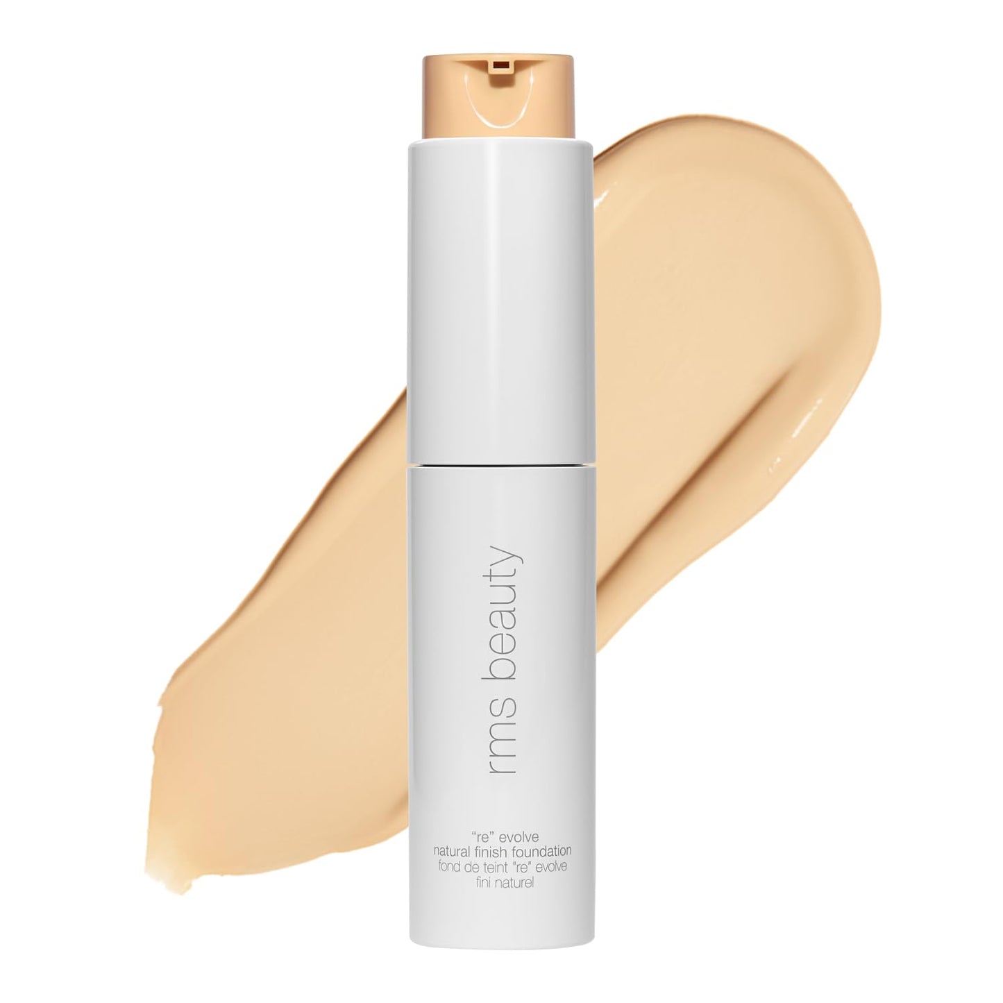 RMS Beauty ReEvolve Liquid Foundation - Silicone-Free Medium Coverage Skin Tint for Mature Skin | Hydrating & Firming - 1oz