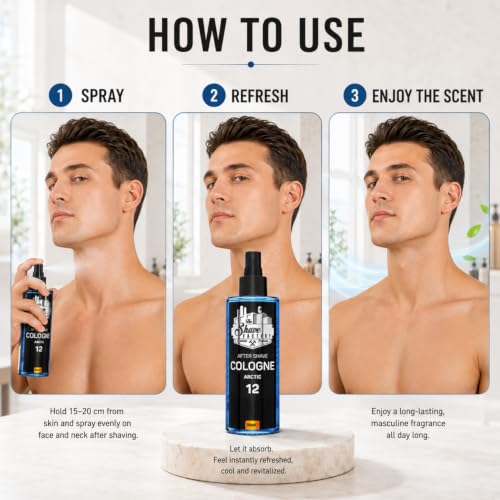 The Shave Factory Arctic After Shave Cologne Series 12, 250ml Men’s Grooming