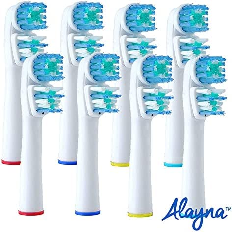 Alayna Replacement Electric Toothbrush Heads for Oral B - Pack of 8