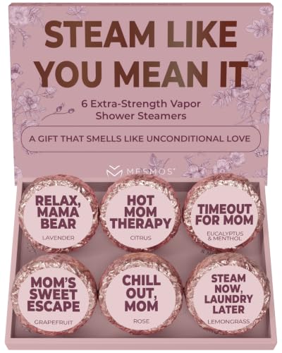 MESMOS Aromatherapy Shower Steamers - 6-Pack Relaxation Gift Set for Mom