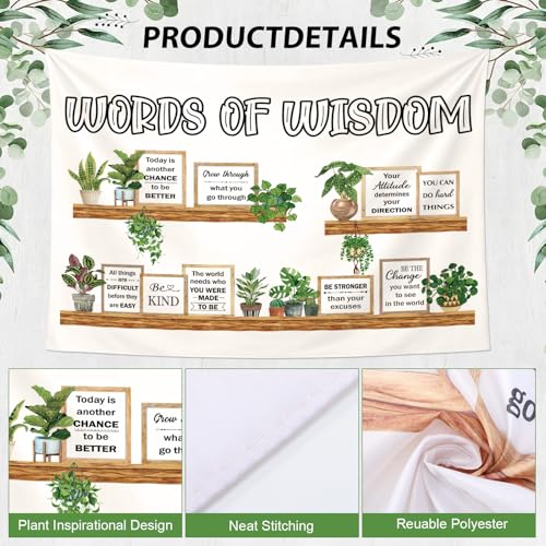 Tiamon Motivational Classroom Tapestry 5x4 ft - Inspirational Wall Decor