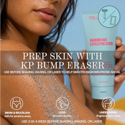 BASE LABORATORIES Ingrown Hair & KP Exfoliating Scrub with AHA & BHA