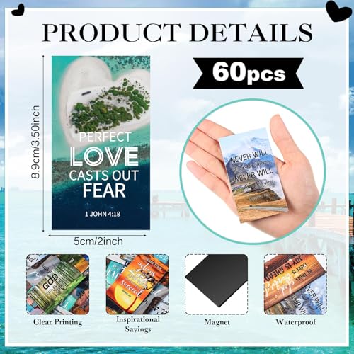 60 Inspirational Christian Refrigerator Magnets with Bible Verses