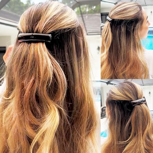 Camila Paris 3-Inch Tortoise Shell French Hair Barrette, Strong Grip Clip