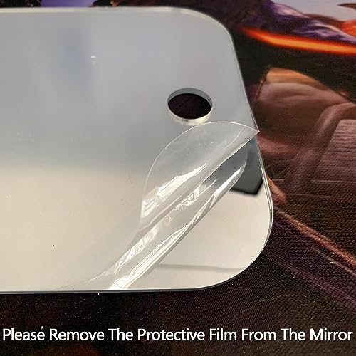 Fogless Shower Mirror for Shaving - 8x6 Inch, Shatterproof & Wall-Mounted
