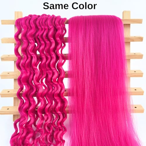 Leticia 26 Inch Pre-Stretched Magenta Pink Braiding Hair - 5 Packs