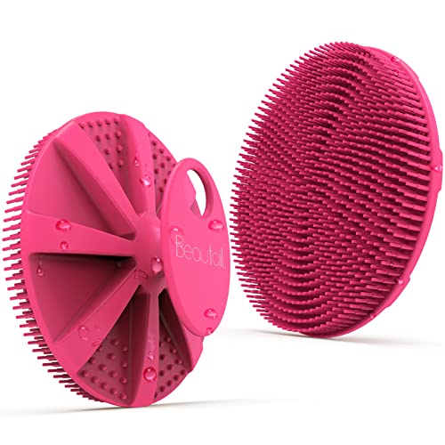 BEAUTAIL Silicone Body Scrubber - Gentle Exfoliating Shower Brush