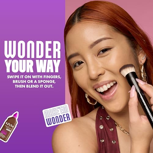 NYX Make 'Em Wonder Liquid Foundation 32 Cappuccino - 24HR Soft Matte, Full Coverage