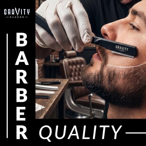 Gravity Razors Pro Straight Razor Kit - Ultra Exposed 2mm, 10 Blades