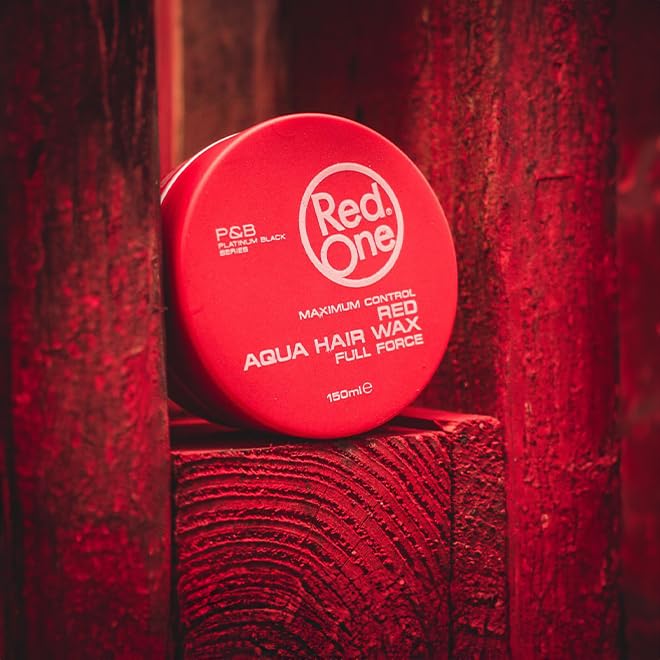 RedOne Aqua Hair Wax - Strong Hold Styling Gel with Strawberry Scent, 150ml
