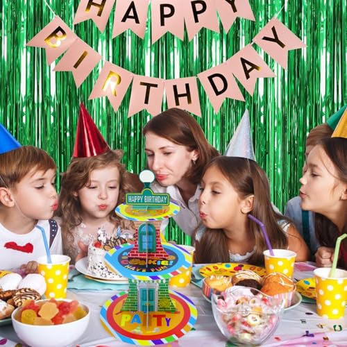 3-Tier Cartoon Cupcake Stand for Birthday Parties - Red Brick Design