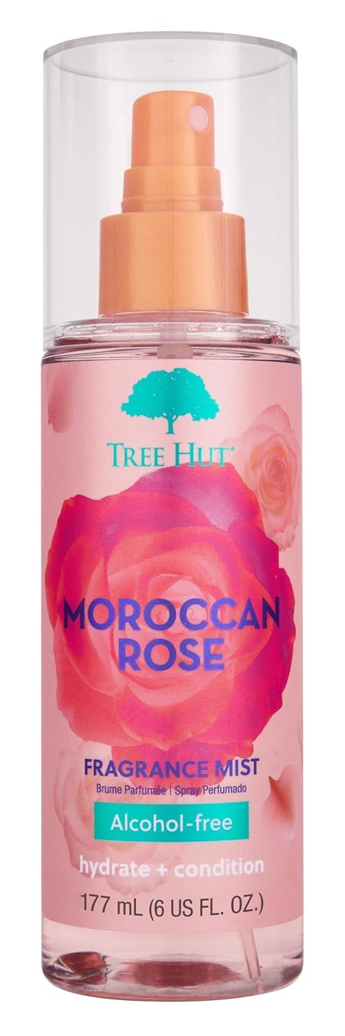Tree Hut Vanilla Hair & Body Mist - Hydrating Alcohol-Free Spray with Vanilla, Sandalwood & Coconut | 6 Fl Oz