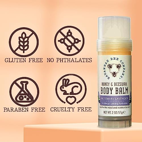 Savannah Bee Company Rosemary Lavender Moisturizing Body Balm, 2 oz
