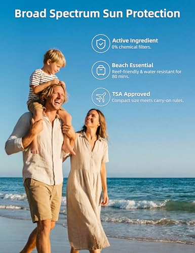 Kids SPF 50 Mineral Sunscreen Stick, 0.5 Ounce Travel Size - 2 Pack