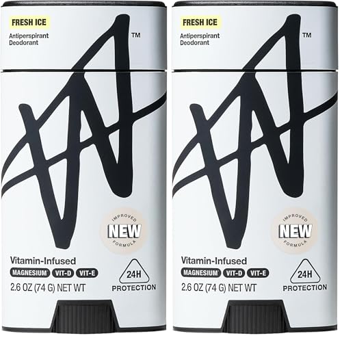 W Men's Antiperspirant Deodorant - Fresh Ice Scent, 2.6 oz (Pack of 2) - 24 Hour Sweat Protection