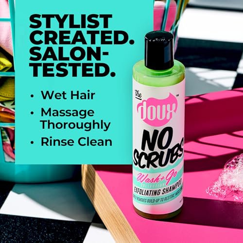 The Doux No-Scrub Exfoliating Clarifying Shampoo - 8 oz for Curly Hair
