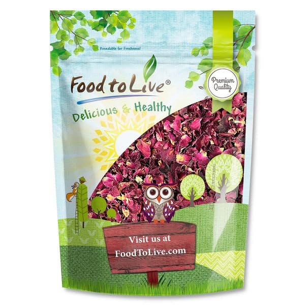 Culinary Dried Edible Rose Petals, 2 Ounces for Tea & Baking