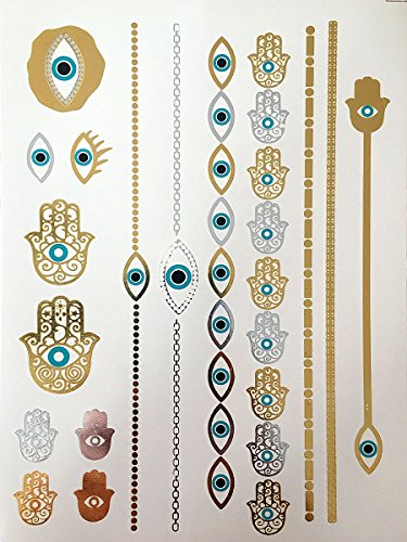 Modern Boho Gold/Silver Tattoo Sheets – 10-Sheet Ultimate Collection (Multicolor Variation)