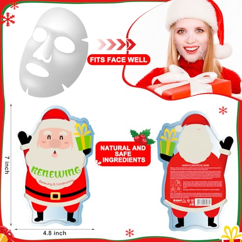 Timgle 24 Pcs Christmas Facial Sheet Masks - Hydrating Skincare Gift Set