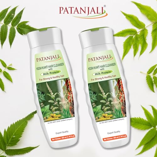 Patanjali Kesh Kanti Milk Protein Shampoo 200ml - Pack of 2